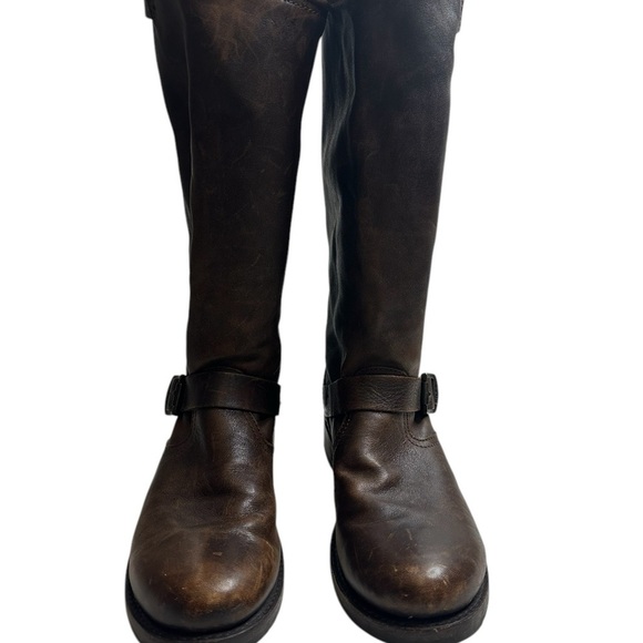 Stylish Brown and Black Cowboy Boots main image 11